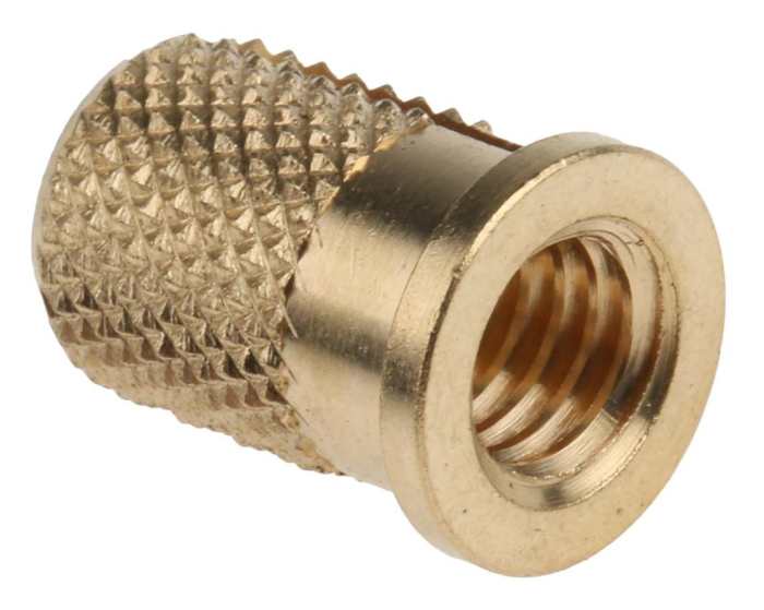 RS PRO RS PRO, M6 Brass Threaded Insert diameter 8mm Depth 12.7mm