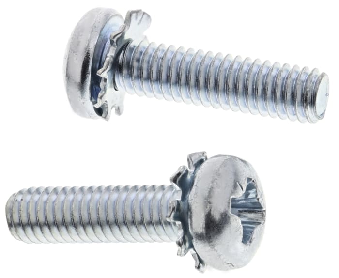 Vis indesserrable à tête Cylindrique RS PRO, M4 x 16mm, Acier