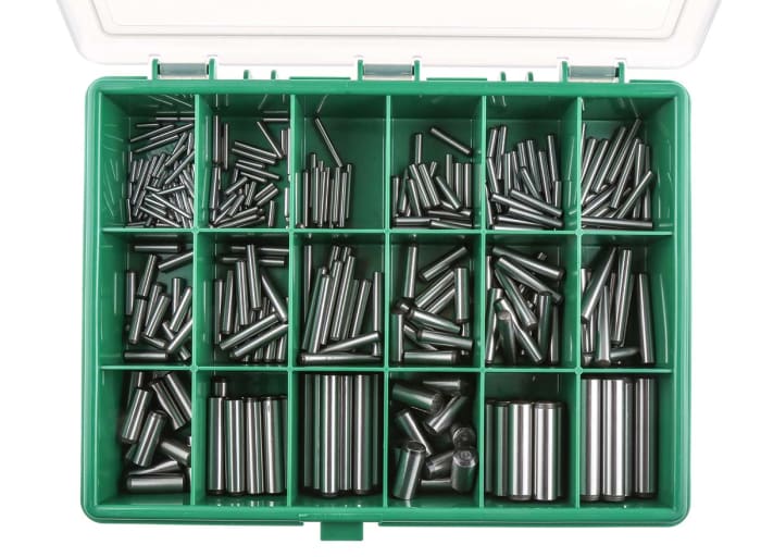 RS PRO 315 piece Plain Metric Dowel Pin Kit 279515 RS Components