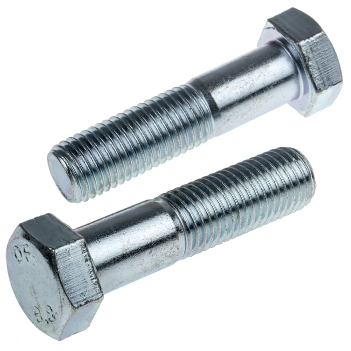 Šroub s šestihrannou hlavou, Leskle pozinkovaný, Ocel Šestihranná, M16, délka: 65.0mm 2.0mm