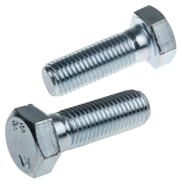 Šroub s šestihrannou hlavou, Leskle pozinkovaný, Ocel Šestihranná, M20, délka: 60.0mm 2.50mm