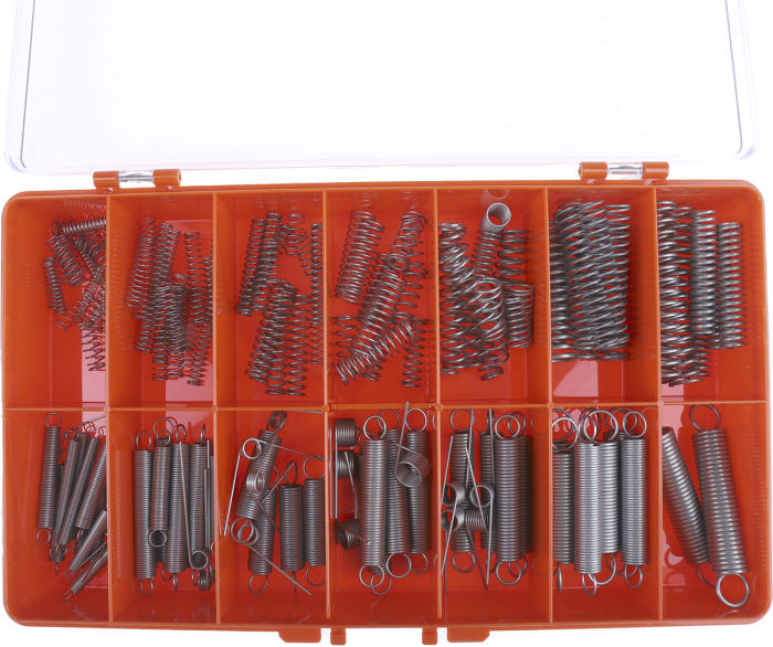 RS PRO RS PRO Compression, Extension, Torsion Spring Kit, 156 Springs