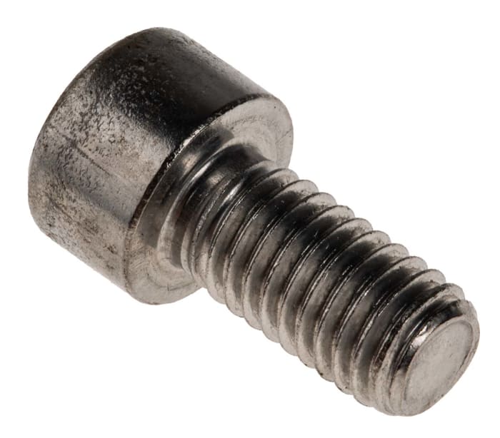RS PRO M8 x 16mm Hex Socket Cap Screw Plain Stainless Steel