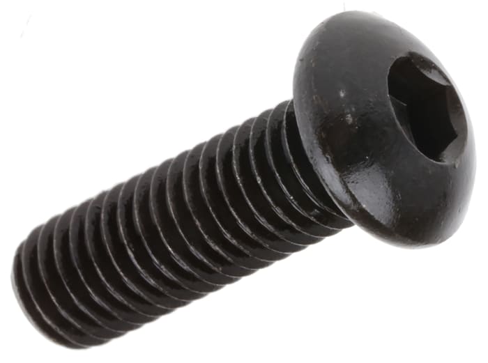 Vis 6 pans À tête bombée hexagonale, M8 x 25mm, en Acier