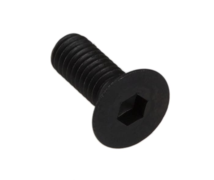 RS PRO M3 x 8mm Hex Socket Countersunk Screw Black, Self-Colour Steel