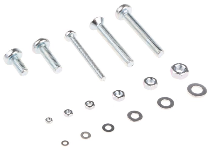 ZnPt steel cross pan/csk head screw kit