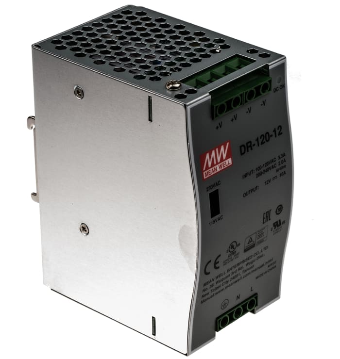 Mean Well DR-120-12 Источник питания для монтажа на панель и DIN-рейку