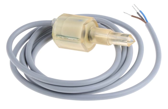 Baumer FFAK 16P Series Liquid Level Sensor Level Switch, PNP Output, Vertical/Horizontal, Polysulfone Body