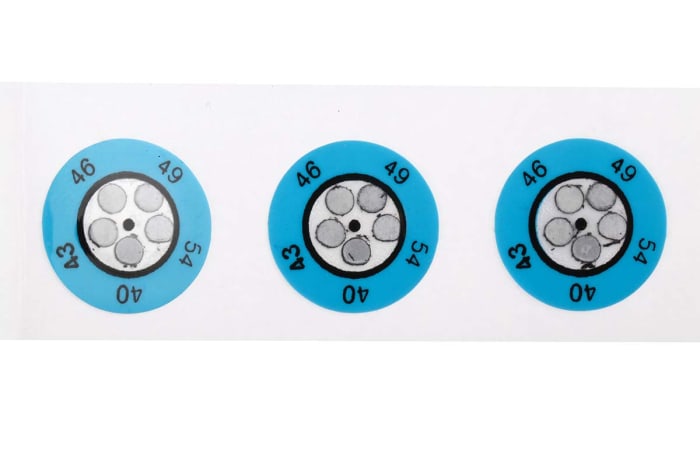 Étiquette thermosensible RS PRO 40°C à 54°C 5 niveaux