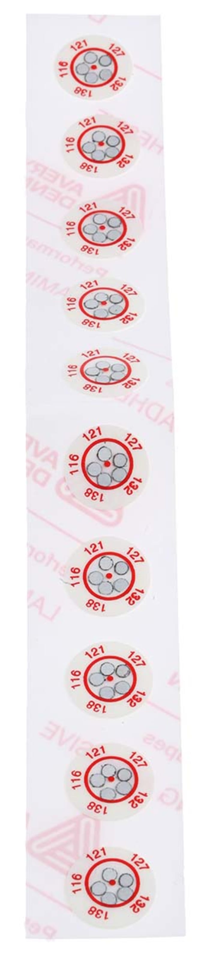 Étiquette thermosensible RS PRO 116°C à 138°C 5 niveaux