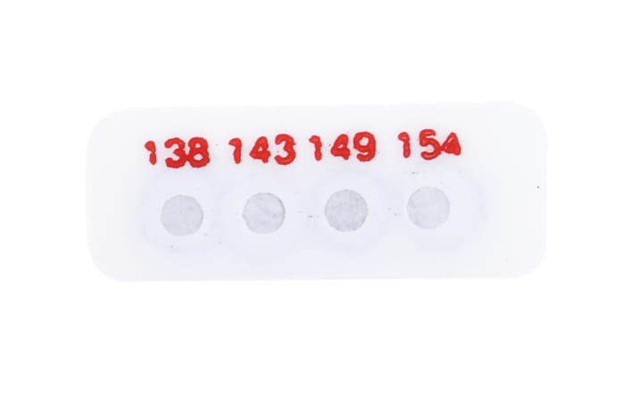 RS PRO Non-Reversible Temperature Sensitive Label, 138°C to 154°C, 4 Levels