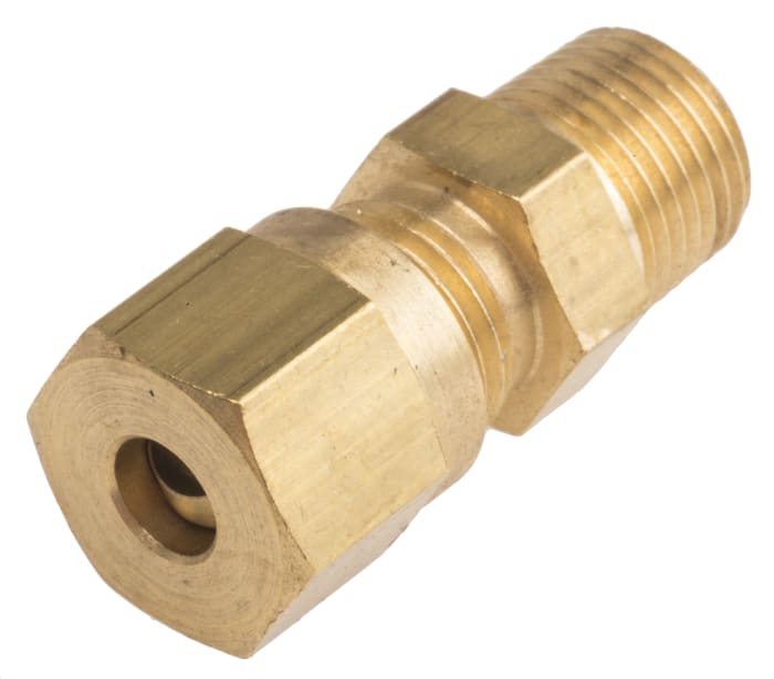RS PRO 1/8 BSPT Compression Fitting for Use with Thermocouple or PRT Probe, 4.5mm Probe, RoHS Compliant Standard