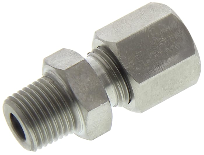 RS PRO 1/8 BSPT Compression Fitting for Use with Thermocouple or PRT Probe, 4.5mm Probe, RoHS Compliant Standard