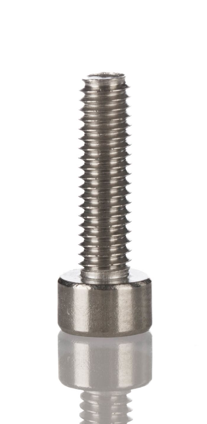 RS PRO M10 x 30mm Hex Socket Cap Screw Plain Stainless Steel