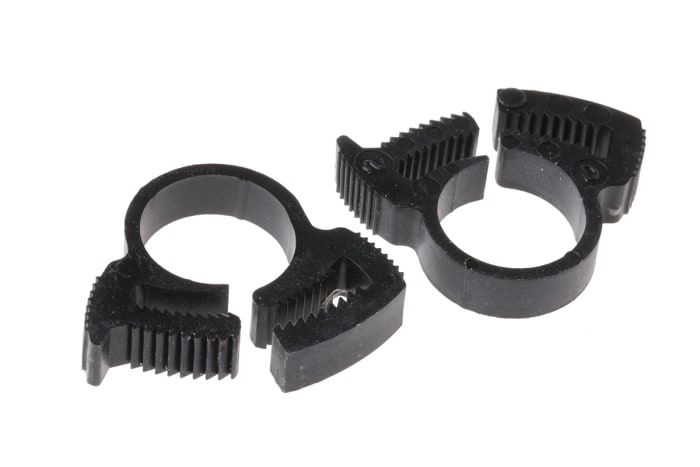 RS PRO Nylon  Snap Grip Hose Clamp, 6.1mm Band Width, 12 → 14.5mm ID