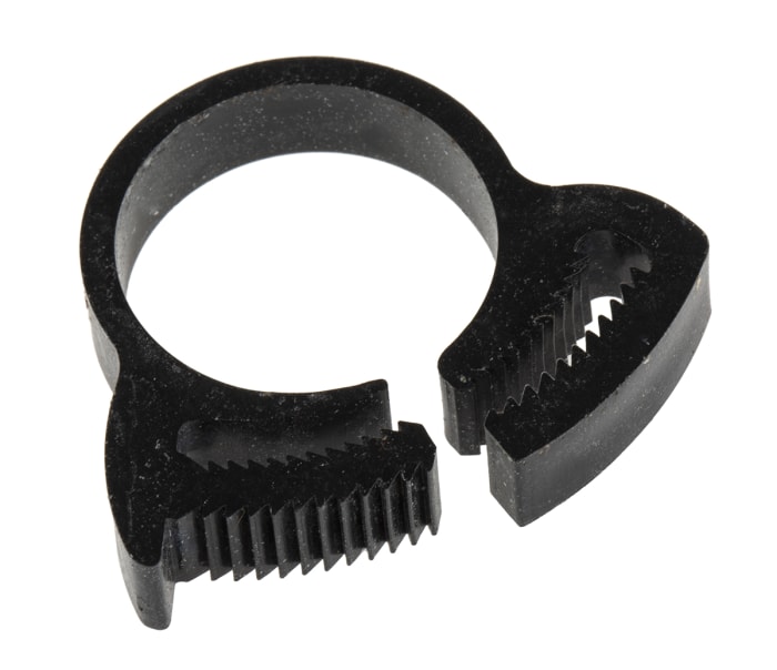 RS PRO Nylon  Snap Grip Hose Clamp, 7.1mm Band Width, 18.1 → 21.4mm ID