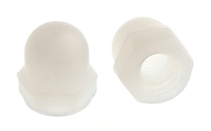 RS PRO, Plain Nylon Dome Nut, M3