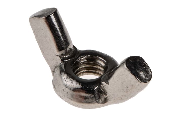 24mm Plain Stainless Steel Wingnut, M5, A2 304