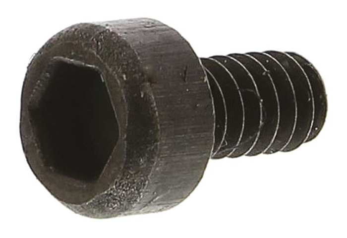 RS PRO Black, Self-Colour Steel Hex Socket Cap Screw, DIN 912, M1.6 x 3mm