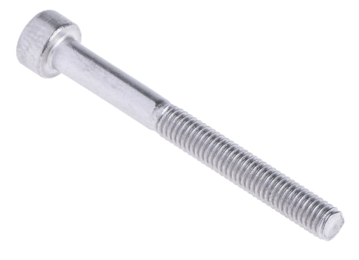 RS PRO M10 x 30mm Hex Socket Cap Screw Plain Stainless Steel