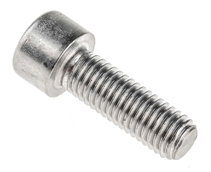 RS PRO, RS PRO M10 x 30mm Hex Socket Cap Screw Plain Stainless Steel, 293-476