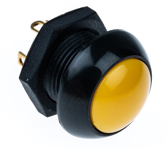 Otto Push Button Switch, Momentary, Panel Mount, DPDT