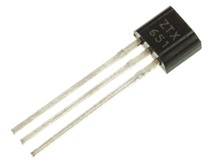 Tranzistor ZTX651 NPN 2 A 60 V, TO-92, počet kolíků: 3 175 MHz Jednoduchý