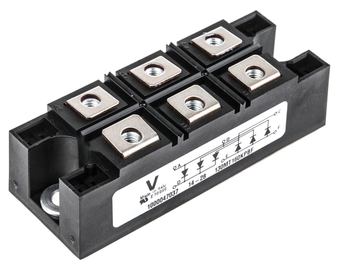 Vishay Bridge Rectifier Module, 160A, 1600V, 3-phase, 6-Pin