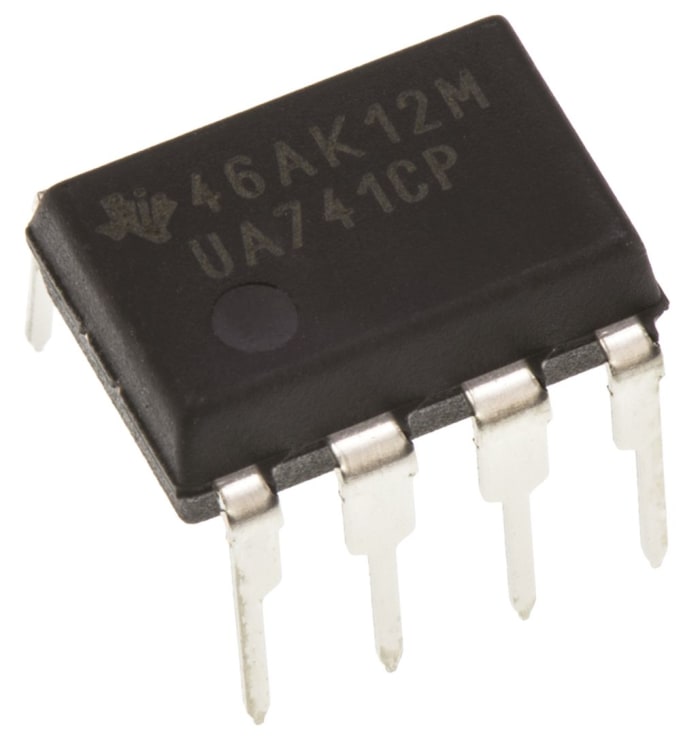 Texas Instruments UA741CP, Op Amp, 1MHz, 8-Pin PDIP