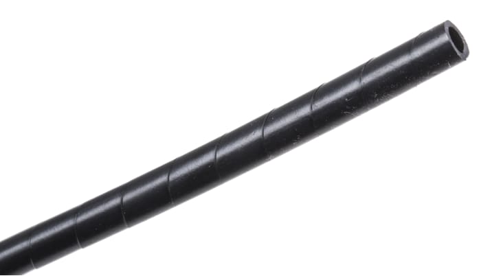 Gaine de câble spiralée HellermannTyton, Ø 4mm → 5mm, Ø interne 4mm, Noir, en PE