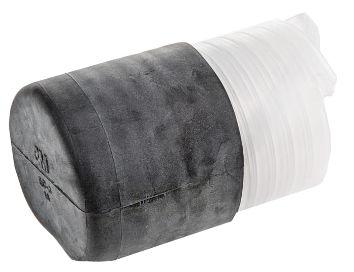 3M End Cap Black, Rubber, 49.2mm