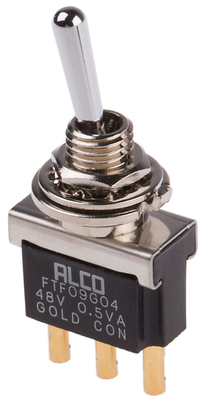 TE Connectivity Toggle Switch, Panel Mount, On-(On), SPDT, Solder Terminal, 20V