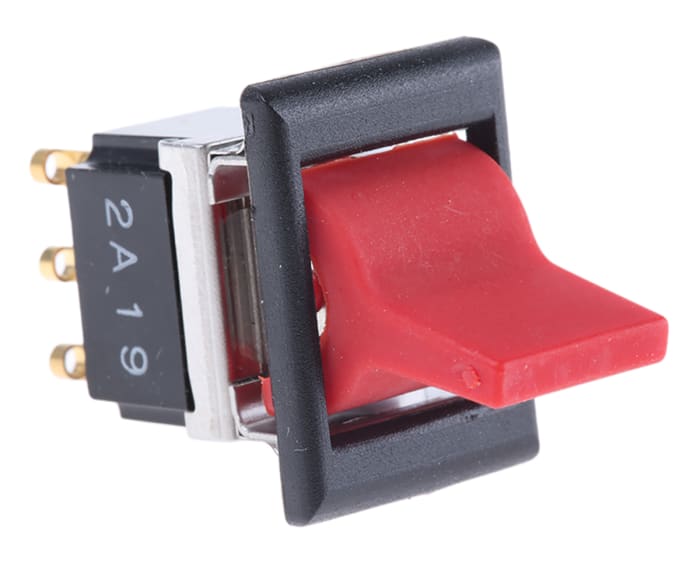 TE Connectivity DPDT, Latching Rocker Switch Panel Mount