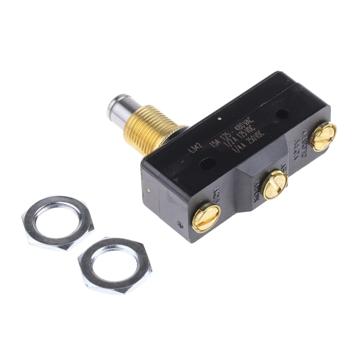 Microrupteur à bouton poussoir Honeywell, Vis, 1RT, 16 A @ 250 V c.a.