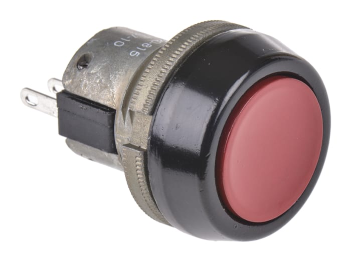 ITW Switches 76-94 Series Push Button Switch, Momentary, Panel Mount, 22mm Cutout, SPDT, Clear LED, 250V ac, IP67
