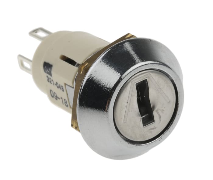 Lorlin Key Switch, SP-CO, 1 A @ 24V ac dc / 115V ac 2-Way Common-Key