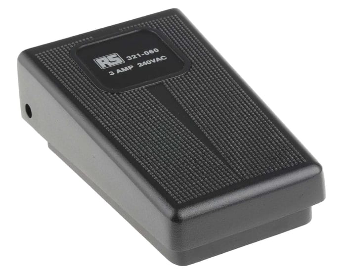 RS PRO General Industrial Momentary Foot Switch - Die Cast Aluminium Case Material, SP-CO, 6 A Contact Current, 250V
