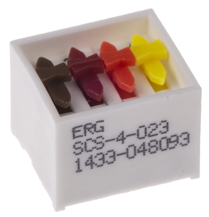 ERG 4 Way Through Hole DIP Switch 4PDT