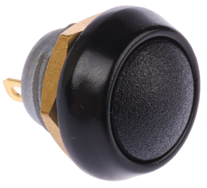 ITW Switches 59 Series Miniature Push Button Switch, Momentary, Panel Mount, 13.65mm Cutout, SPST, 125V ac, IP67