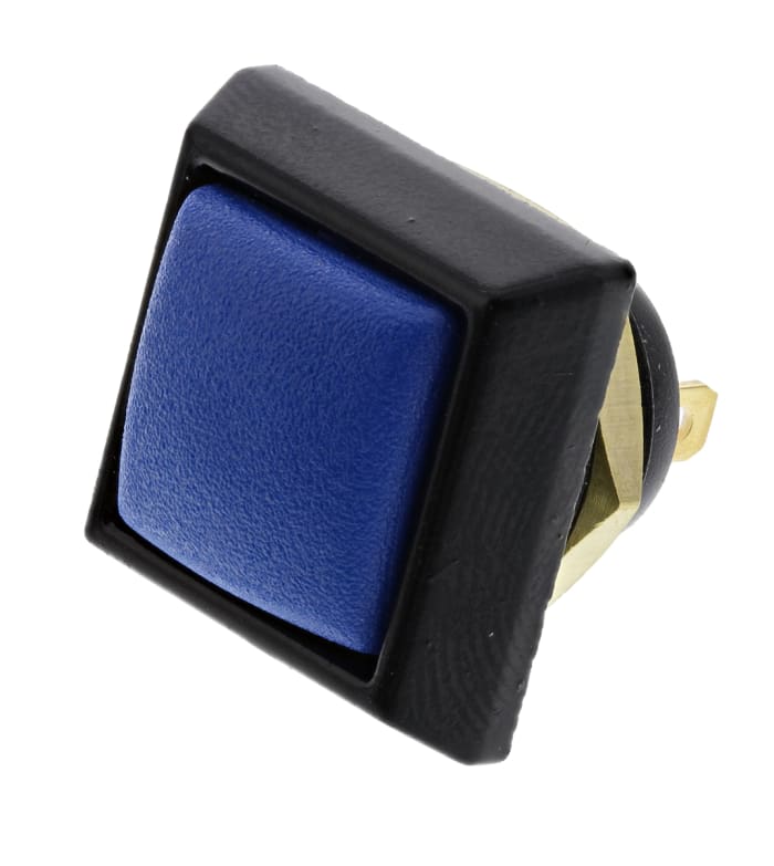 ITW Switches 59 Series Miniature Push Button Switch, Momentary, Panel Mount, 13.65mm Cutout, SPST, Clear LED, 125V ac,