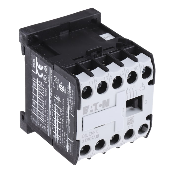 Eaton xStart DILEM Contactor, 24 V ac Coil, 3-Pole, 9 A, 4 kW, 3NO, 400 V ac