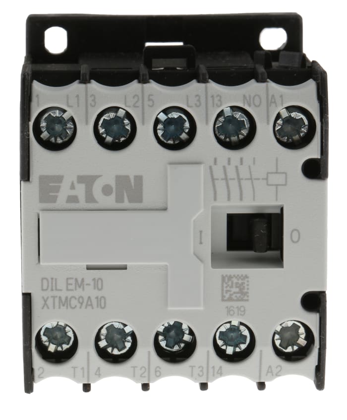 Eaton xStart DILEM Contactor, 240 V ac Coil, 3-Pole, 9 A, 4 kW, 3NO, 400 V ac