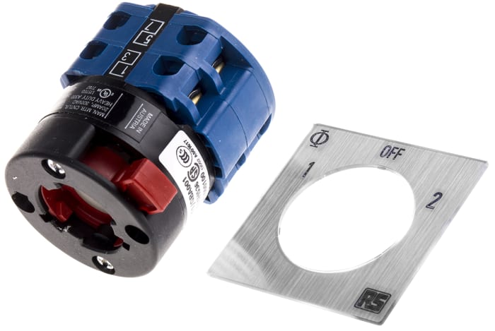 Kraus & Naimer, DP 3 Position Double Throw Cam Switch, 20A