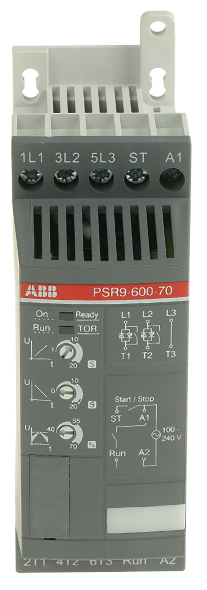 Arrancador suave ABB PSR, 9 A, 600 V ac, 4 kW, trifásico, IP20