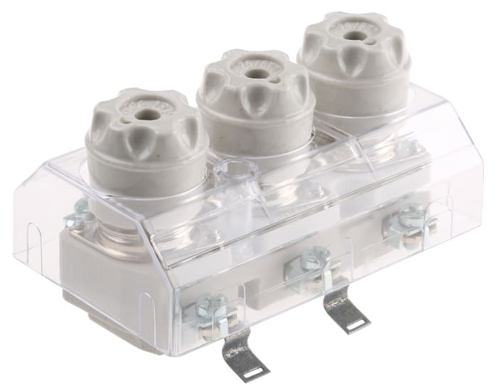 Eaton 25A Bottle Fuse Holder, 3P, 500V ac