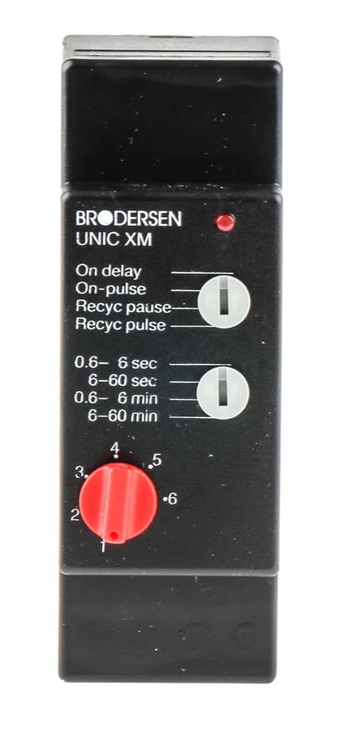 Brodersen Systems XM-S1 Series Plug In Timer Relay, 10.5 → 265V ac/dc, 1-Contact, 0.6 → 60min, SPDT
