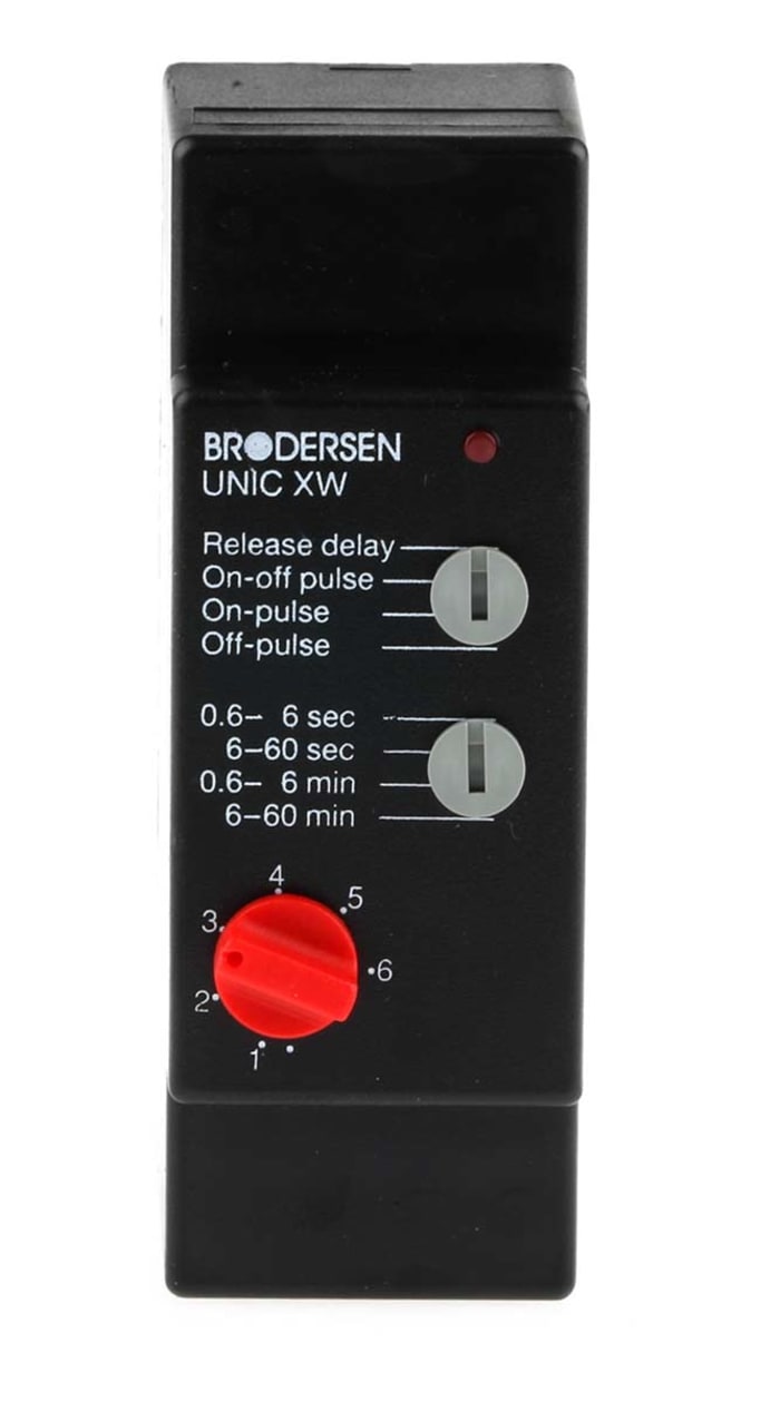 Brodersen Systems XW-S1 Series Plug In Timer Relay, 10.5 → 265V ac/dc, 1-Contact, 0.6 → 60 min, 0.6