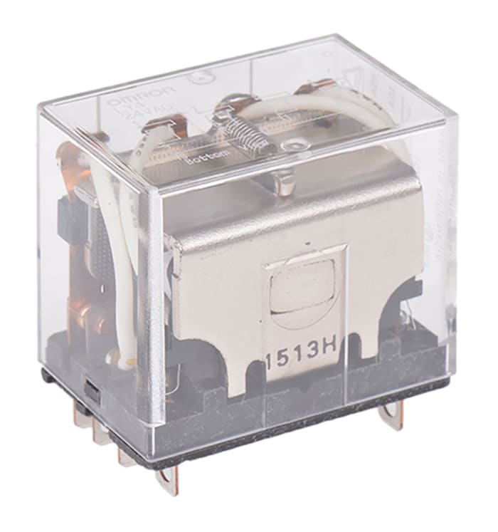 Omron Plug In Power Relay, 24V ac Coil, 10A Switching Current, 4PDT