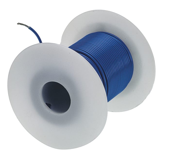 Alpha Wire Blue 0.4 mm² Hook Up Wire, 18 AWG, 16/0.25 mm, 30m, PVC Insulation, 3055 BL005