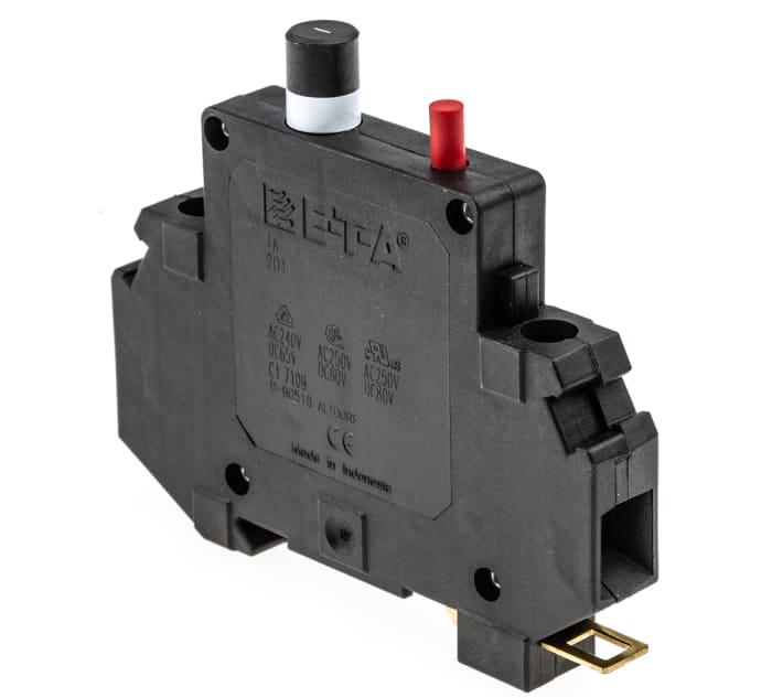 2011A ETA ETA Thermal Circuit Breaker 201 Single Pole, 1A